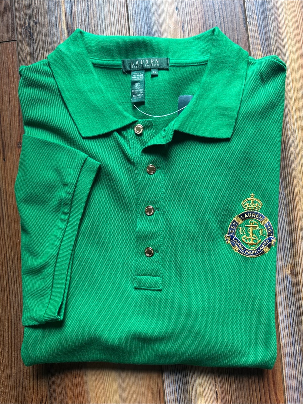 Lauren Ralph Lauren women’s green polo 3X